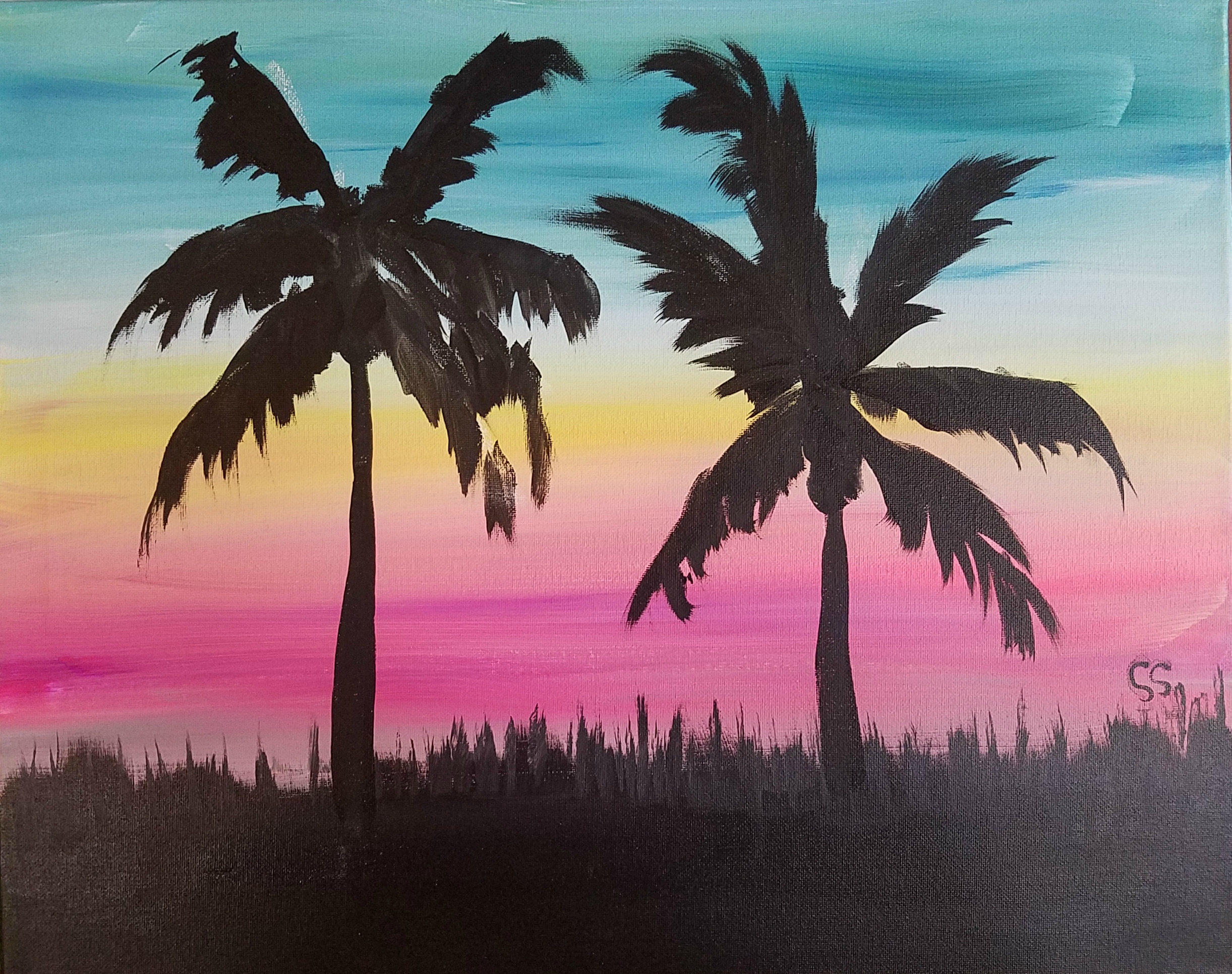 Palms Duo Sunset