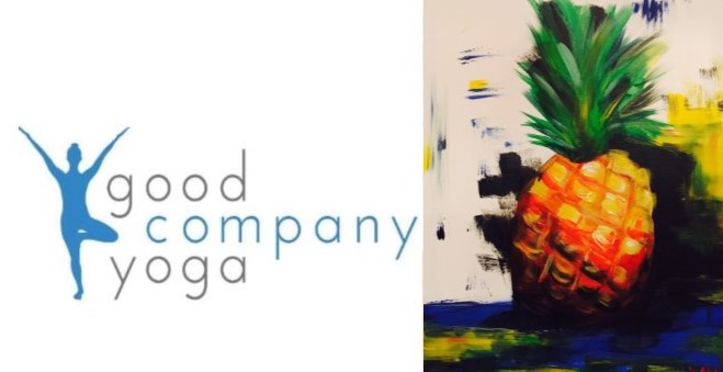 Beer Yoga with Good Company Yoga - Pineapple Abstract