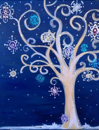 Winter Snowflake Tree